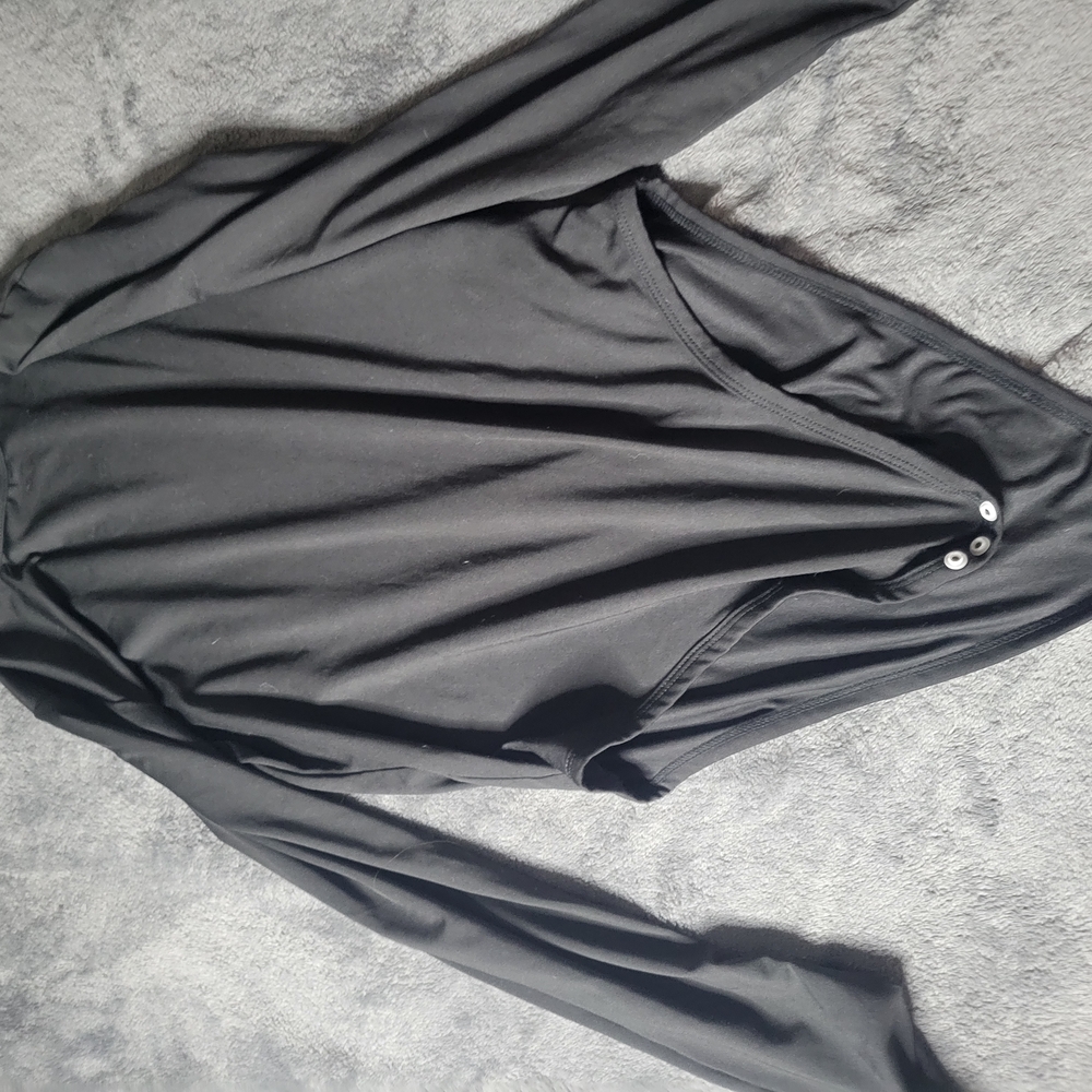 Black Long Sleeve Bodysuit